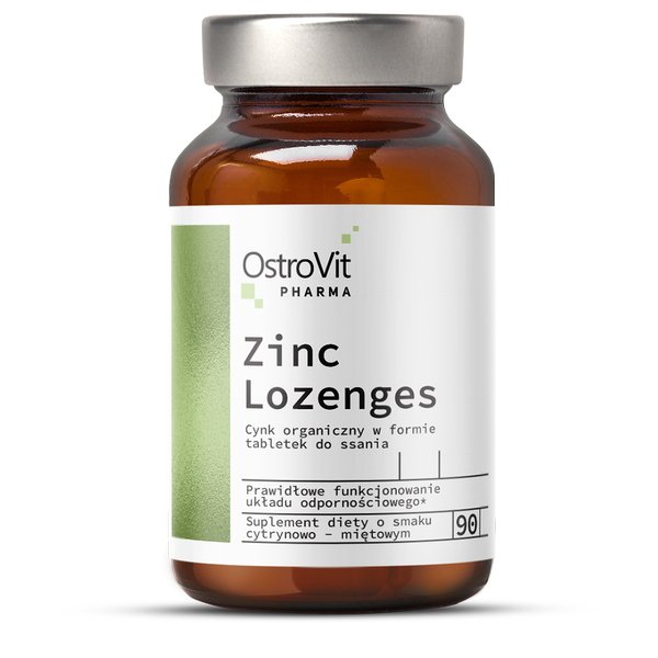 Витамины и минералы OstroVit Pharma Zinc Lozenges, 90 таблеток,  мл, OstroVit. Витамины и минералы. Поддержание здоровья Укрепление иммунитета 