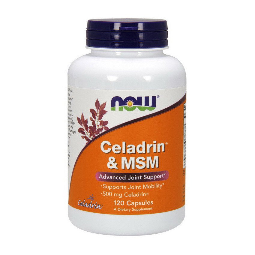 Целадрин МСМ Now Foods Celadrin & MSM (120 капс) нау фудс,  мл, Now. Хондропротекторы. Поддержание здоровья Укрепление суставов и связок 