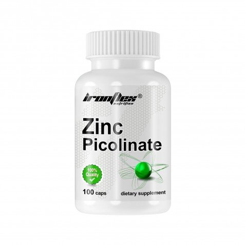 Витамины и минералы IronFlex Zinc Picolinate 25 mg, 100 капсул,  мл, IronFlex. Витамины и минералы. Поддержание здоровья Укрепление иммунитета 