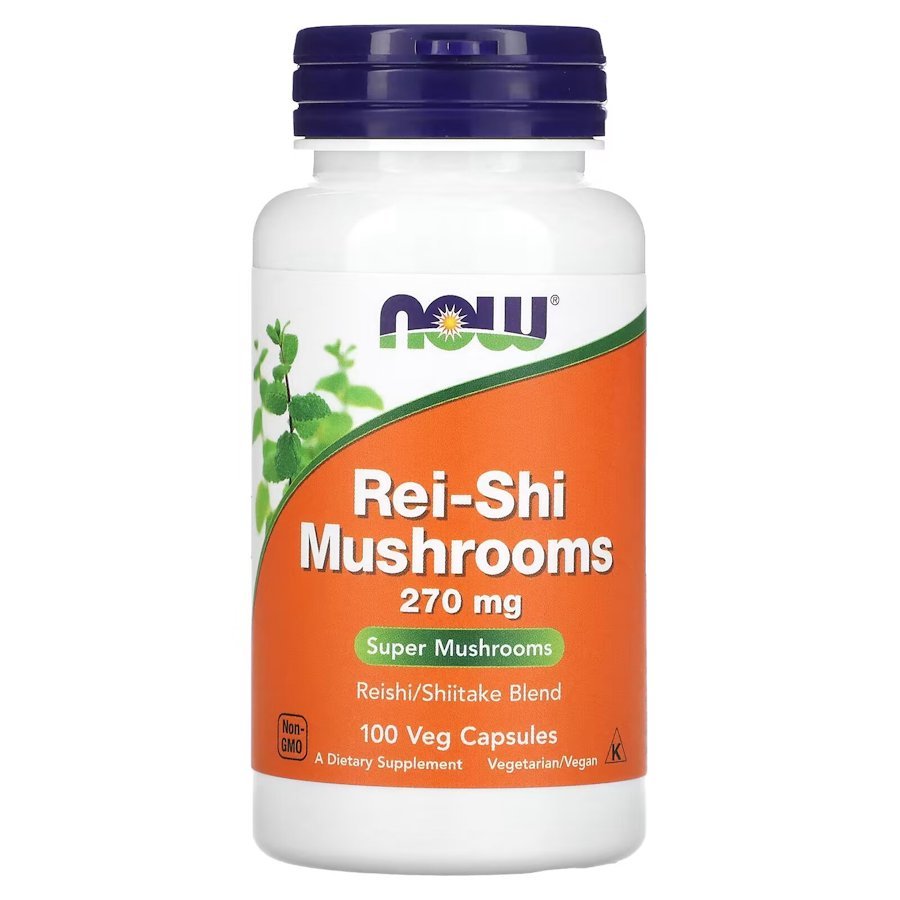 Now Натуральная добавка NOW Rei-Shi Mushrooms 270 mg, 100 вегакапсул, , 