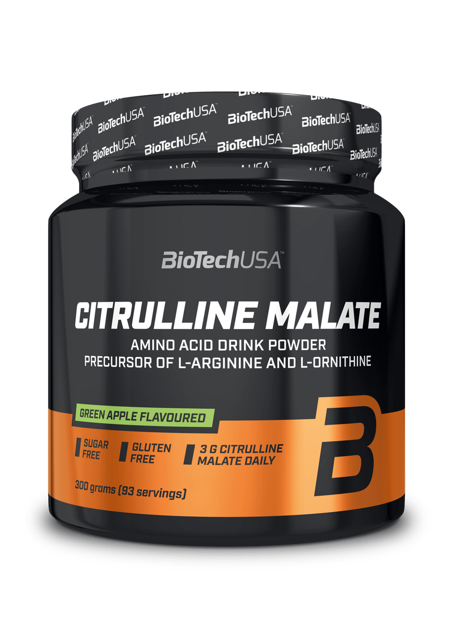 Л-Цитруллин малат BioTech Citrulline Malate (300 г) биотеч green apple,  мл, BioTech. Цитруллин. 