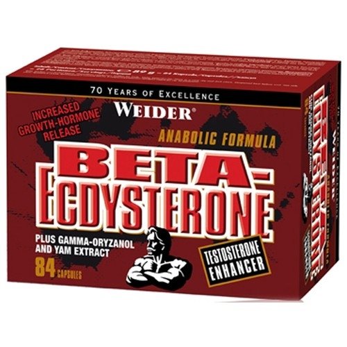Beta-Ecdysterone, 84 pcs, Weider. Testosterone Booster. General Health Libido enhancing Anabolic properties Testosterone enhancement 