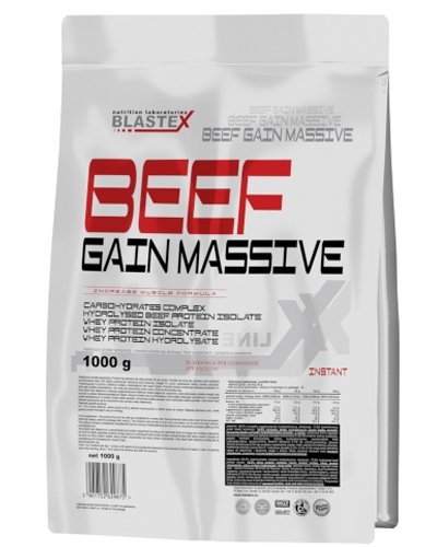 Beef Gain Massive Xline, 1000 г, Blastex. Гейнер. Набор массы Энергия и выносливость Восстановление 