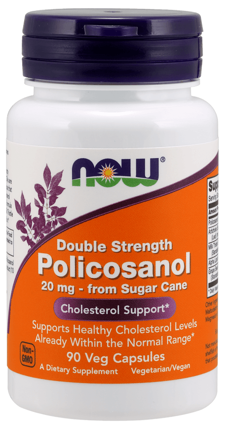 Policosanol 20 mg, 90 шт, Now. Спец препараты. 