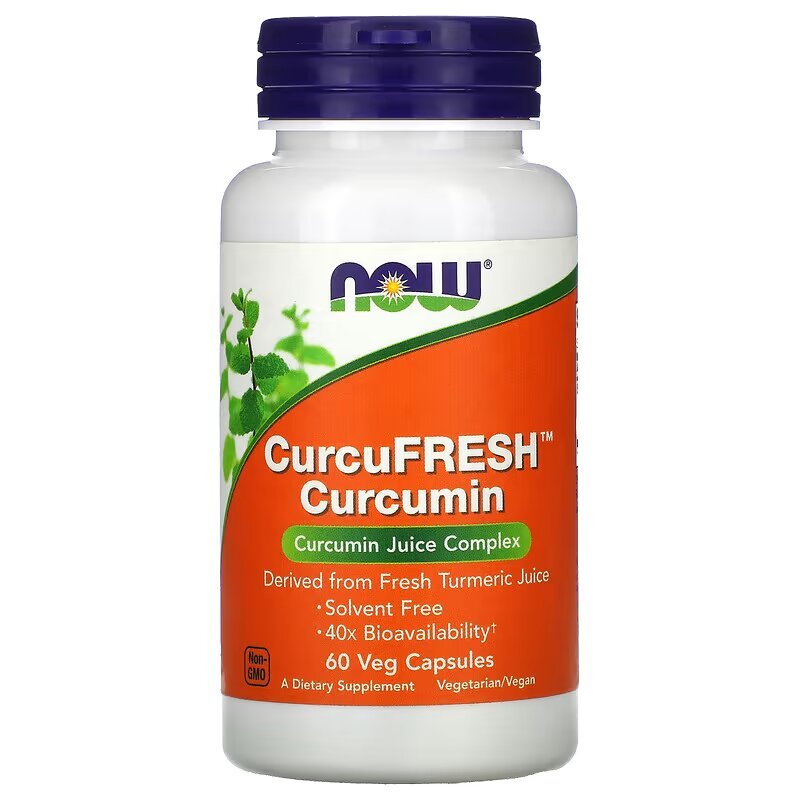 Натуральная добавка NOW CurcuFRESH, 60 вегакапсул,  мл, Now. Hатуральные продукты. Поддержание здоровья 