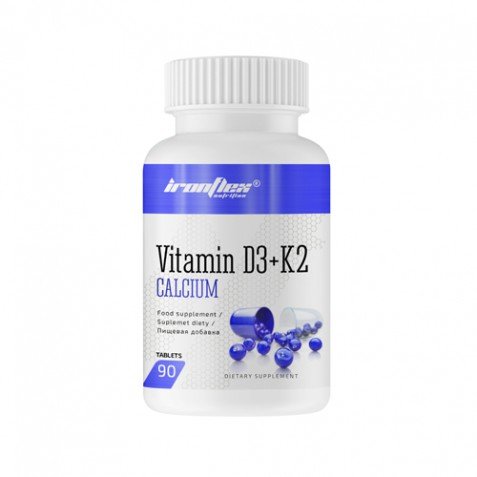 Vitamin D3 + K2 Calcium, 90 pcs, IronFlex. Vitamin Mineral Complex. General Health Immunity enhancement 
