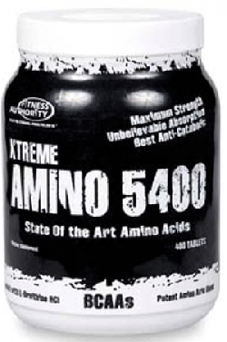 Xtreme Amino 5400, 400 pcs, Fitness Authority. Amino acid complex. 