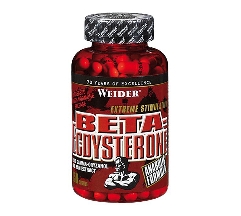 Beta-Ecdysterone, 150 pcs, Weider. Testosterone Booster. General Health Libido enhancing Anabolic properties Testosterone enhancement 