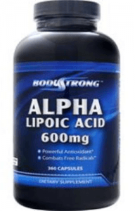 Alpha Lipoic Acid 600 mg, 360 piezas, BodyStrong. Alpha Lipoic Acid. General Health Glucose metabolism regulation Lipid metabolism regulation 