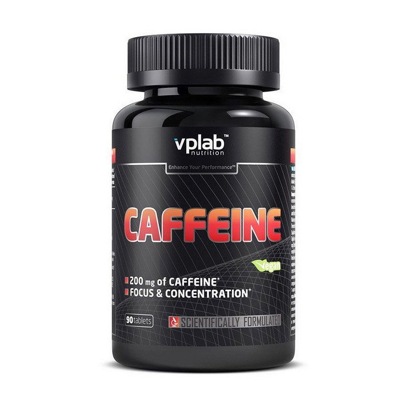 Кофеин VP Laboratory Caffeine 200 mg 90 таблеток,  мл, VPLab. Кофеин. Энергия и выносливость Увеличение силы 