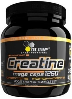 Creatine Mega Caps 1250, 400 pcs, Olimp Labs. Creatine monohydrate. Mass Gain Energy & Endurance Strength enhancement 