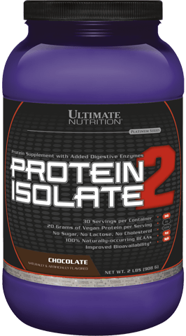Protein Isolate 2, 908 г, Ultimate Nutrition. Растительный протеин. 
