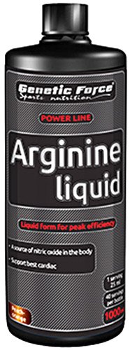 Arginine Liquid, 1000 ml, Genetic Force. Arginine. recovery Immunity enhancement Muscle pumping Antioxidant properties Lowering cholesterol Nitric oxide donor 