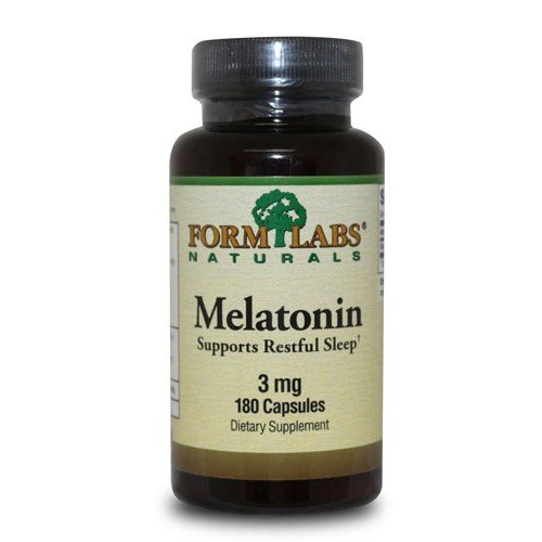 Melatonin 3 mg, 180 pcs, Form Labs Naturals. Melatoninum. Improving sleep recovery Immunity enhancement General Health 