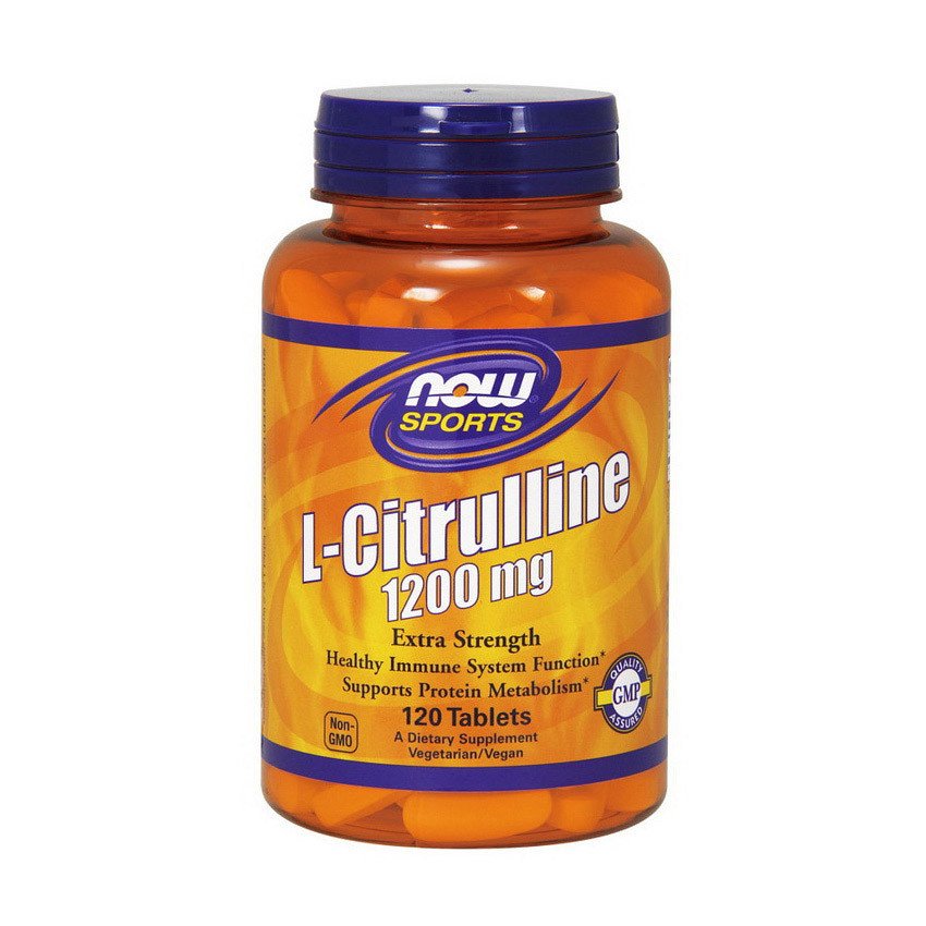 Л-Цитруллин Now Foods Citrulline 1200 mg (120 таблеток) нау фудс,  мл, Now. Цитруллин. 
