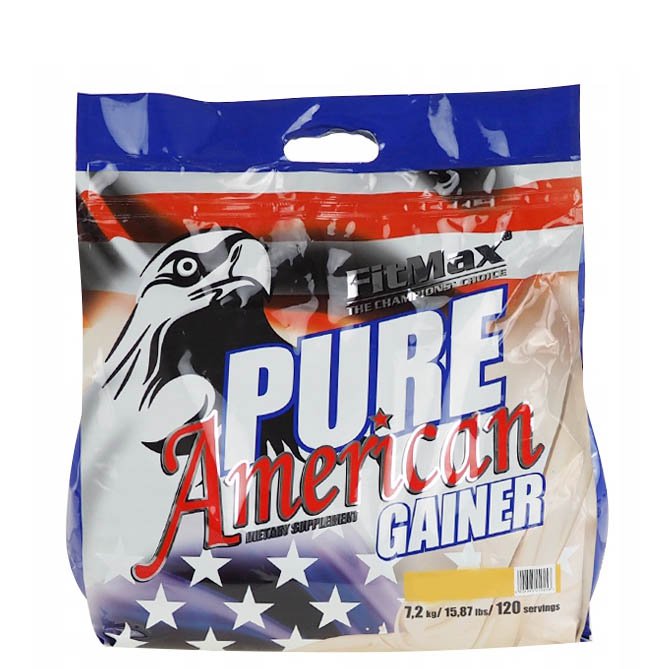 Гейнер FitMax Pure American Gainer, 7.2 кг Соленая карамель,  мл, FitMax. Гейнер. Набор массы Энергия и выносливость Восстановление 