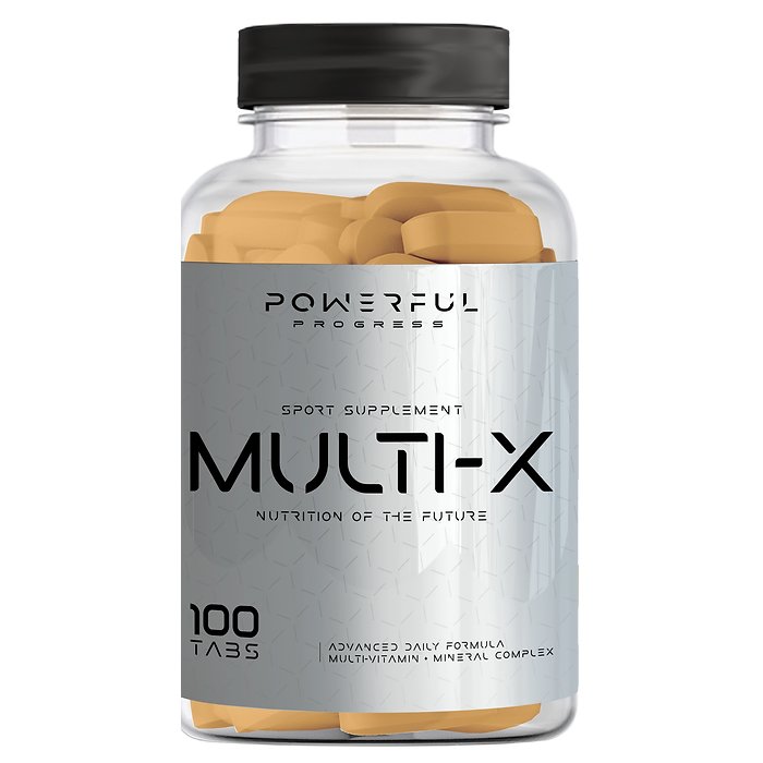 Витамины и минералы Powerful Progress Multi-X, 100 таблеток,  ml, Powerful Progress. Vitaminas y minerales. General Health Immunity enhancement 