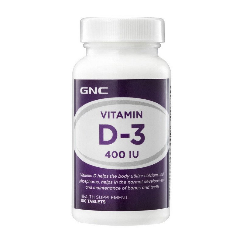 GNC Витамин D 3 GNC Vitamin D-3 400 IU 100 таблеток, , 