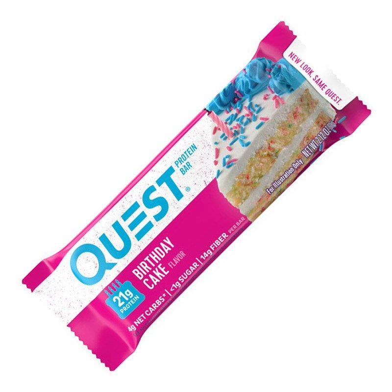 Батончик Quest Nutrition Protein Bar, 60 грамм Праздничный торт,  ml, Quest Nutrition. Bar. 