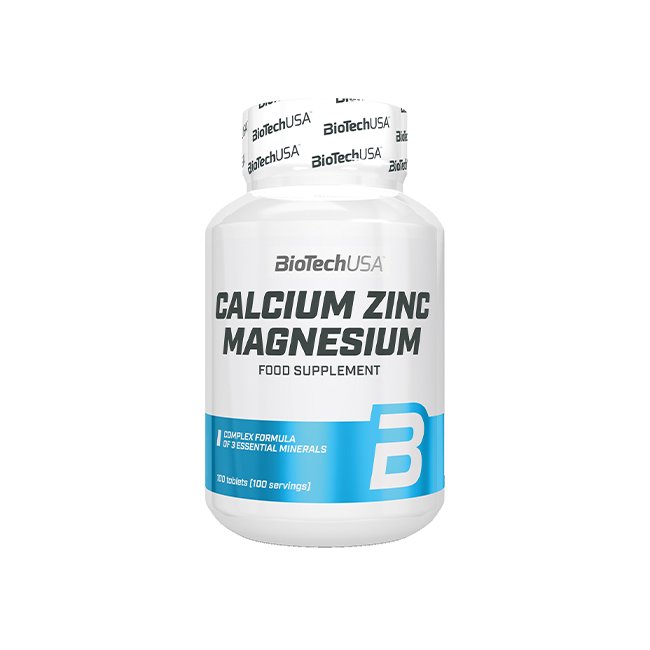 Витамины и минералы BioTech Calcium Zinc Magnezium, 100 таблеток,  мл, BioTech. Витамины и минералы. Поддержание здоровья Укрепление иммунитета 