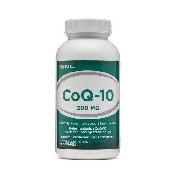 Коэнзим Q10 GNC CoQ-10 200 mg (30 капс) гнс,  ml, GNC. Coenzym Q10. General Health Antioxidant properties CVD Prevention Exercise tolerance 