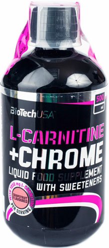 BioTech L-CARNITINE + CHROME 500 мл Грейпфрут,  ml, BioTech. L-carnitine. Weight Loss General Health Detoxification Stress resistance Lowering cholesterol Antioxidant properties 