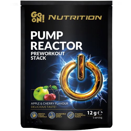 Предтренировочный комплекс GoOn Pump Reactor, 12 грамм - яблоко-вишня,  ml, Go Nutrition. Pre Workout. Energy & Endurance 