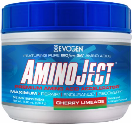 Aminoject, 477 g, Evogen. BCAA. Weight Loss recovery Anti-catabolic properties Lean muscle mass 