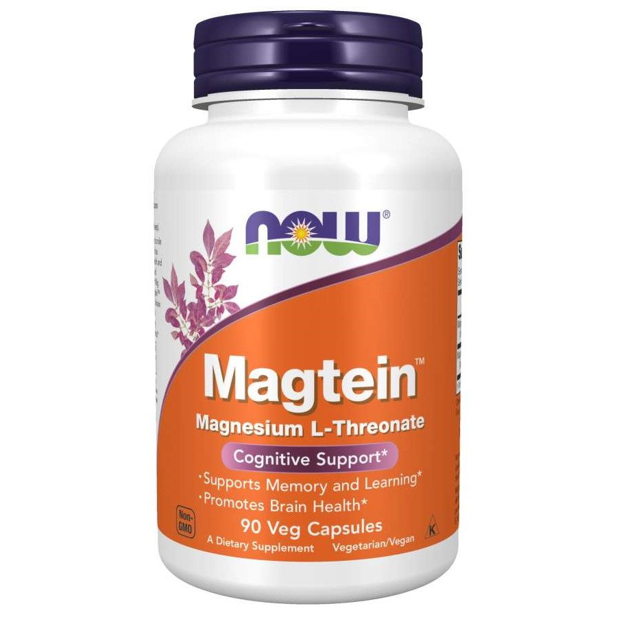 Now Витамины и минералы NOW Magtein, 90 вегакапсул, , 