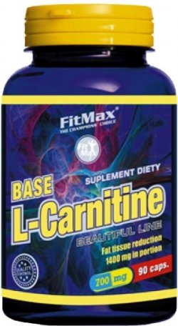 Base L-Carnitine, 90 шт, FitMax. L-карнитин. Снижение веса Поддержание здоровья Детоксикация Стрессоустойчивость Снижение холестерина Антиоксидантные свойства 
