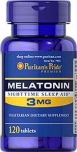 Melatonin 3 mg, 120 шт, Puritan's Pride. Спец препараты. 