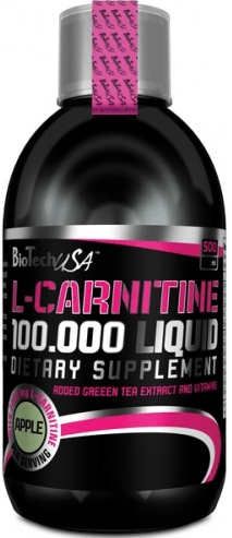 L-Carnitine 100 000 Liquid, 500 ml, BioTech. L-carnitine. Weight Loss General Health Detoxification Stress resistance Lowering cholesterol Antioxidant properties 