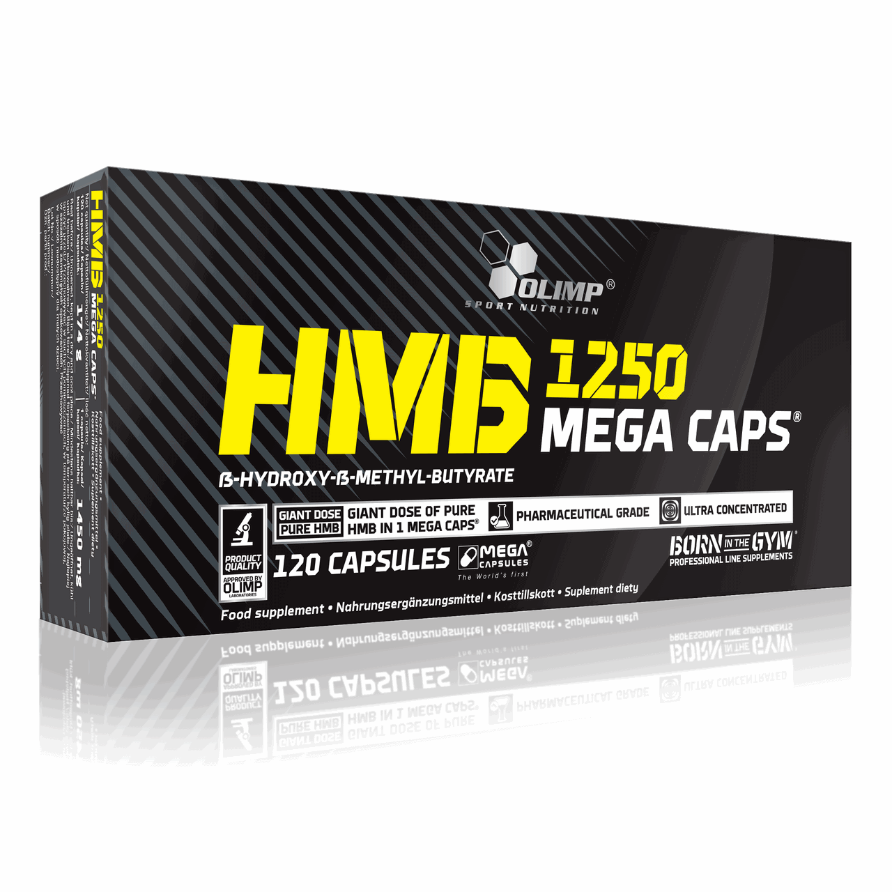 Восстановитель Olimp HMB 1250 Mega Caps, 120 капсул,  ml, Olimp Labs. Post Entreno. recuperación 