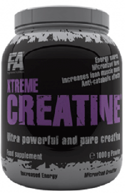 Xtreme Creatine, 1000 г, Fitness Authority. Креатин моногидрат. Набор массы Энергия и выносливость Увеличение силы 