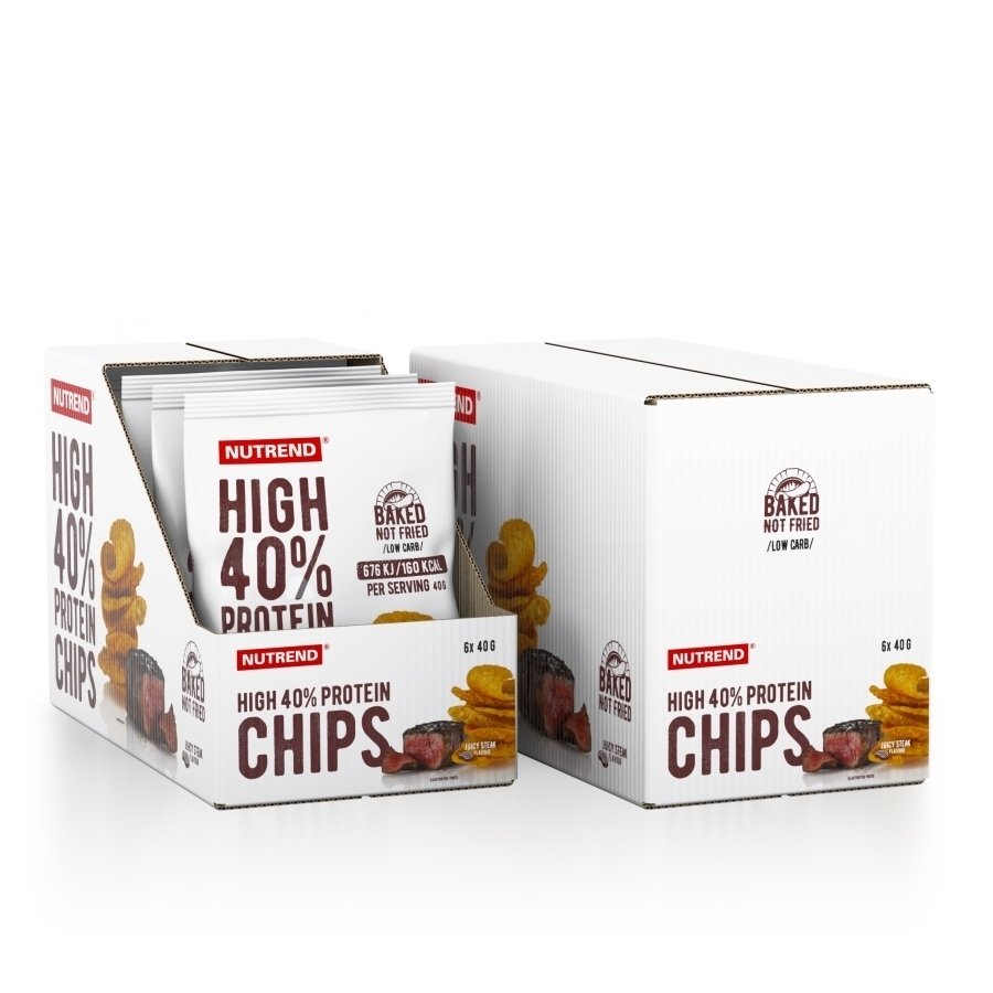 High 40% Protein Chips, 240 g, Nutrend. Meal replacement. 