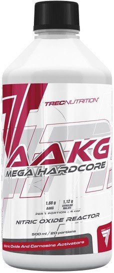 AAKG Mega Hardcore Shot, 500 мл, Trec Nutrition. Аргинин. Восстановление Укрепление иммунитета Пампинг мышц Антиоксидантные свойства Снижение холестерина Донатор оксида азота 