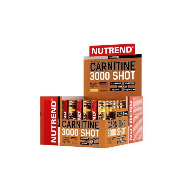 L-карнитин Nutrend Carnitine 3000 Shot 20x60ml,  мл, Nutrend. Жиросжигатель. Снижение веса Сжигание жира 