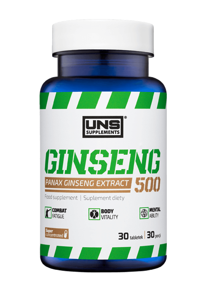 Ginseng 500, 30 pcs, UNS. Special supplements. 