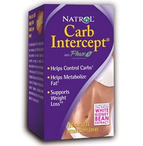 Carb Intercept Phase 2+, 60 pcs, Natrol. Fat Burner. Weight Loss Fat burning 
