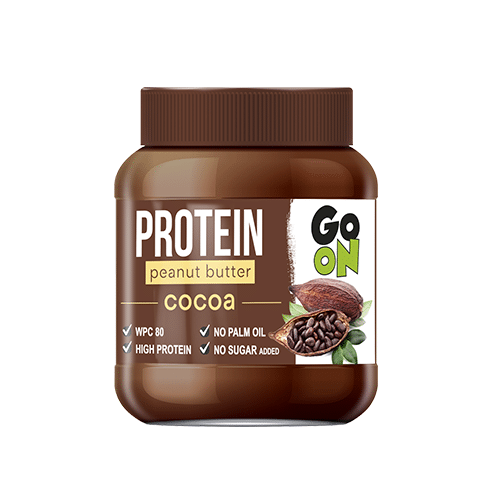 Заменитель питания GoOn Protein Peanut Butter 350 грамм, какао,  ml, Go On Nutrition. Meal replacement. 