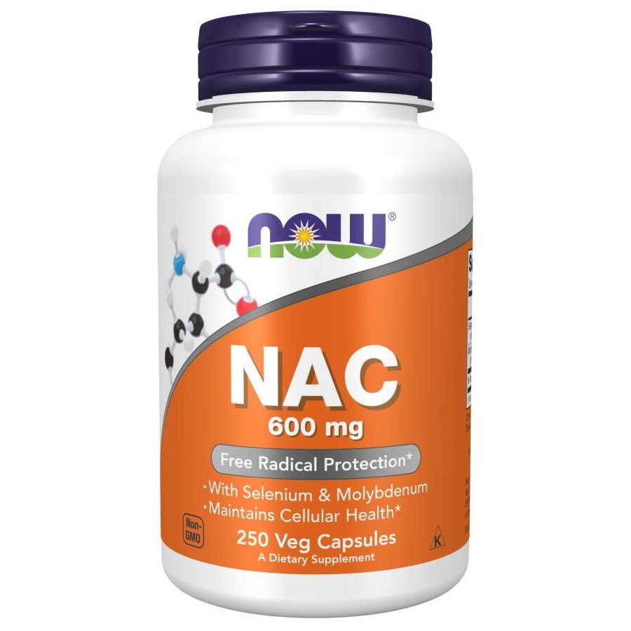 Now Аминокислота NOW NAC 600 mg, 250 вегакапсул, , 