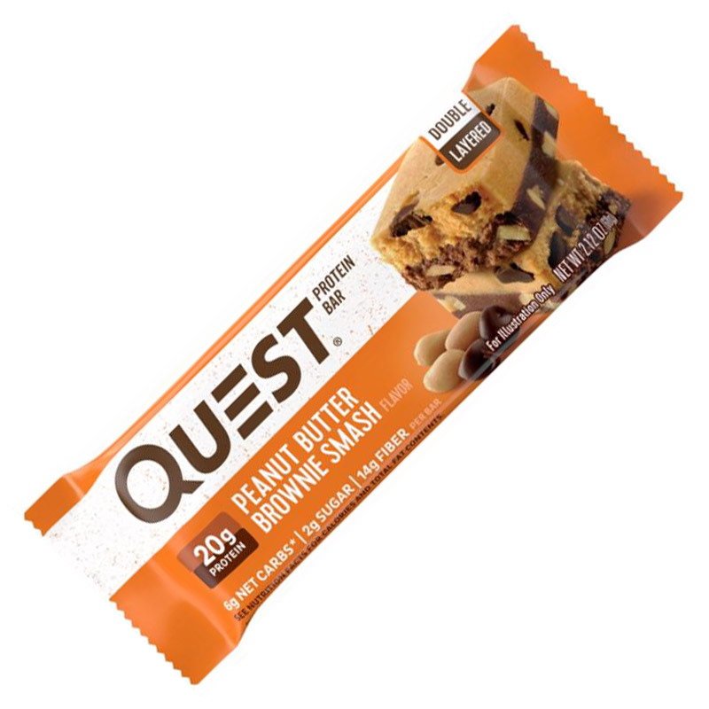 Батончик Quest Nutrition Protein Bar, 60 грамм Пирожное с арахисовым маслом,  ml, Quest Nutrition. Bares. 