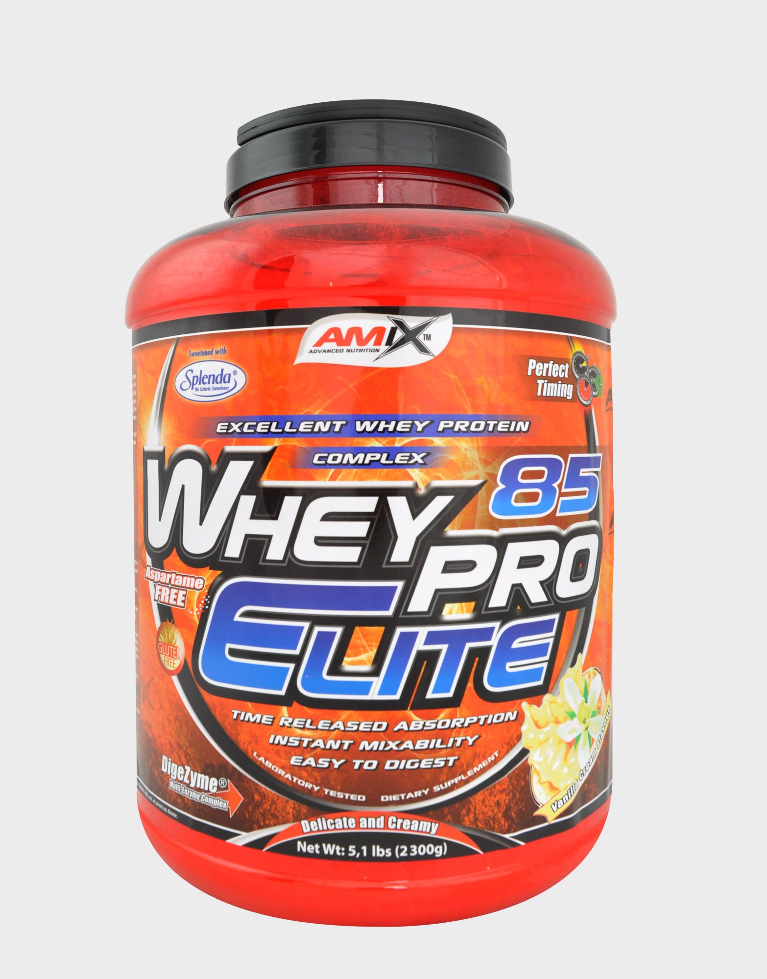 Whey Pro Elite 85%, 2300 g, AMIX. Mezcla de proteínas. 