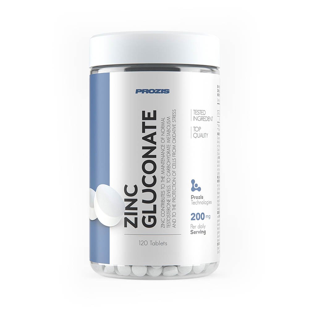 Zinc Gluconate 25мг, 120 pcs, Prozis. Zinc Zn. General Health 