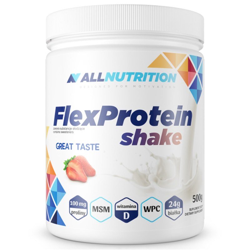 Flex Protein Shake, 500 g, AllNutrition. Mezcla de proteínas de suero de leche. 