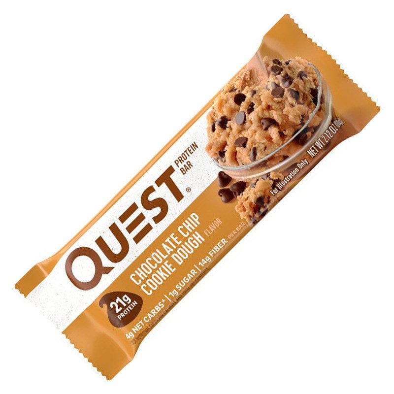 Батончик Quest Nutrition Protein Bar, 60 грамм Тесто для печенья с шоколадом,  мл, Quest Nutrition. Батончик. 