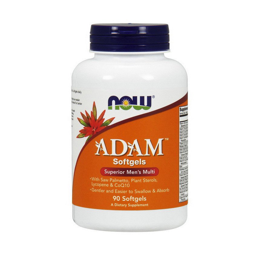 Витамины для мужчин Now Foods Foods Adam (90 капс) нау фудс адам,  мл, Now. Витамины и минералы. Поддержание здоровья Укрепление иммунитета 