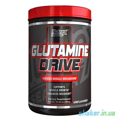 Глютамин Nutrex Glutamine Drive (300 г) нутрекс Без добавок,  мл, Nutrex Research. Глютамин. Набор массы Восстановление Антикатаболические свойства 