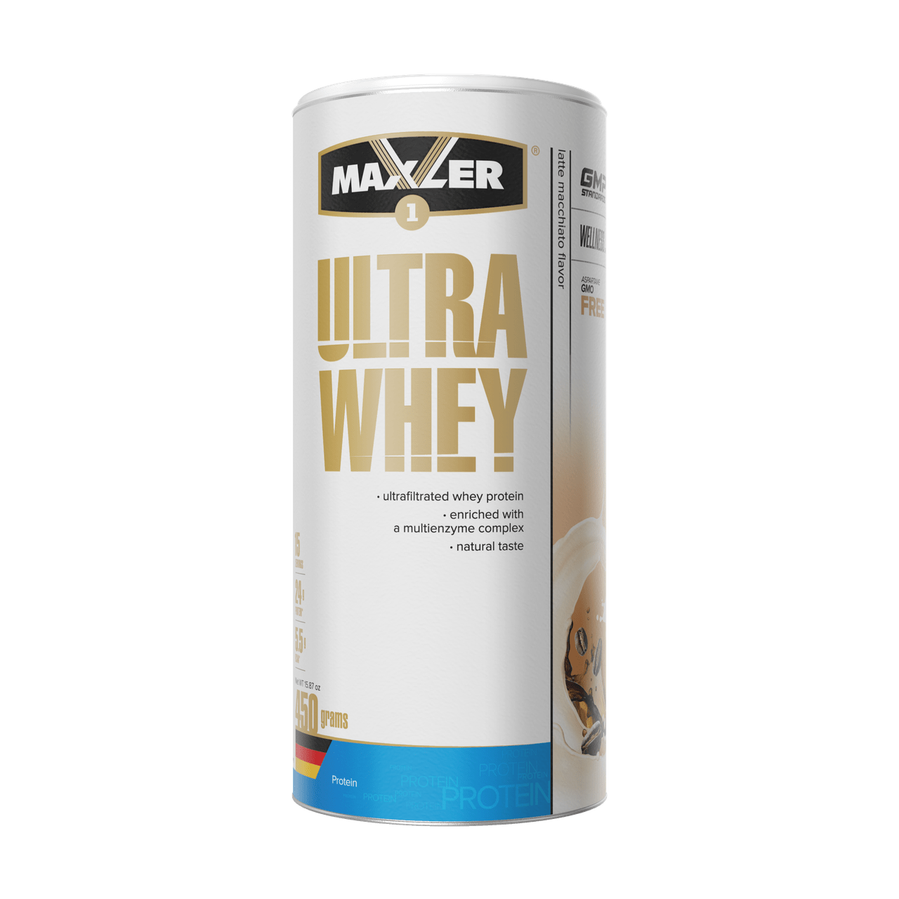 Maxler Ultra Whey 450 г – латте макиато,  мл, Maxler. Сывороточный протеин. Восстановление Антикатаболические свойства Сухая мышечная масса 