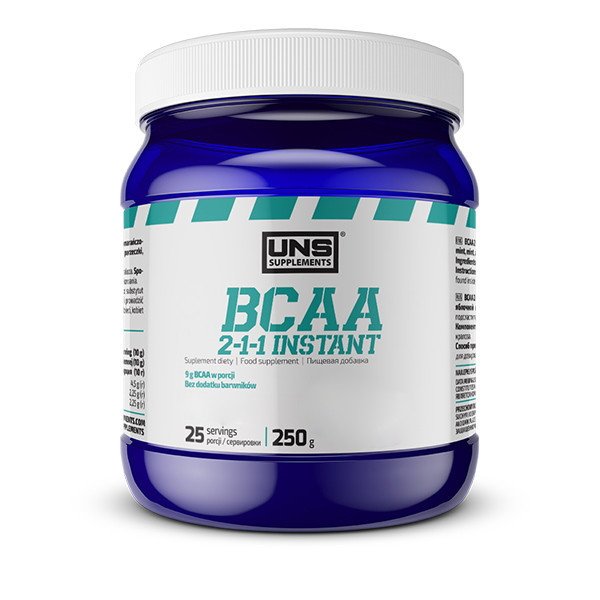 БЦАА UNS BCAA 2:1:1 Instant 250 грамм Клубника,  мл, UNS. BCAA. Снижение веса Восстановление Антикатаболические свойства Сухая мышечная масса 